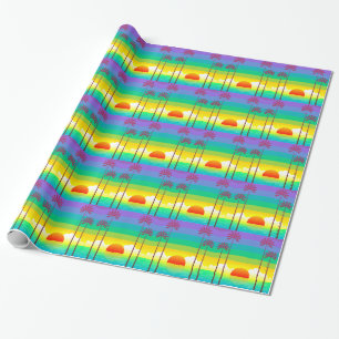 Zonnebakpapier en handpalmen cadeaupapier