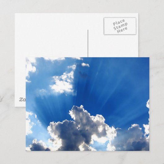 zonnebalken briefkaart (Voorkant / Achterkant)