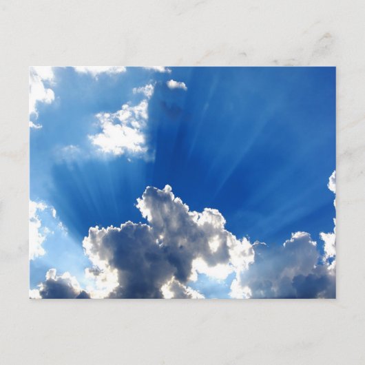 zonnebalken briefkaart (Voorkant)