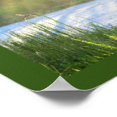 Zonnebalken door de bomen poster (Hoek)