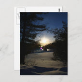 Zonnebalken en dagdromen briefkaart (Voorkant / Achterkant)