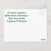 Zonnebalken van Briefkaart van de harmonische poëz (Achterkant)