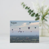 zonneballonnen van bagan briefkaart (Staand voorkant)