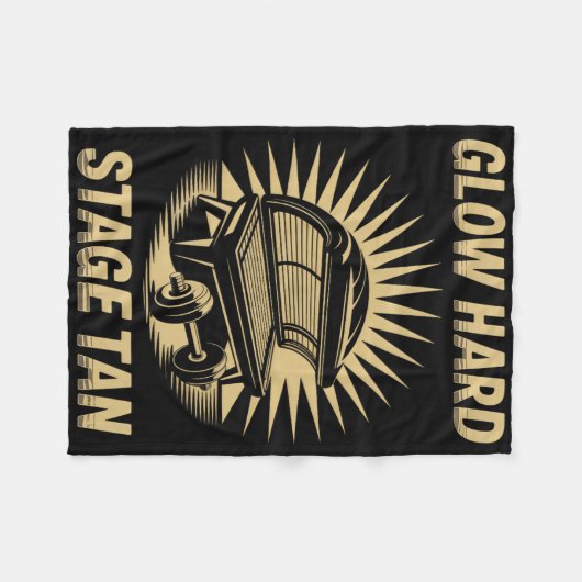 Zonnebank gloed harde concurrenten Fitness Fans Ta Fleece Deken (Voorkant (Horizontaal))