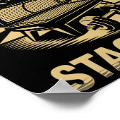 Zonnebank gloed harde concurrenten Fitness Fans Ta Poster (Hoek)