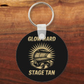 Zonnebank gloed harde concurrenten Fitness Fans Ta Sleutelhanger (Voorkant)