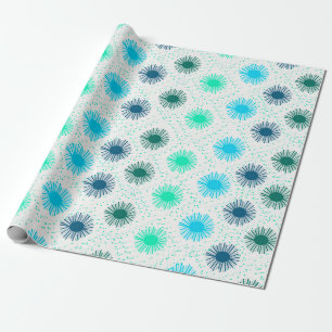 Zonnebarstdesign uit de Middeleeuwse eeuw in de sc Cadeaupapier