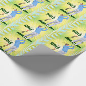 Zonnebarstend verpakkingspapier. cadeaupapier (Hoek)