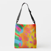 Zonnebarstende Abstracte kunst Crossbody Tas (Achterkant)