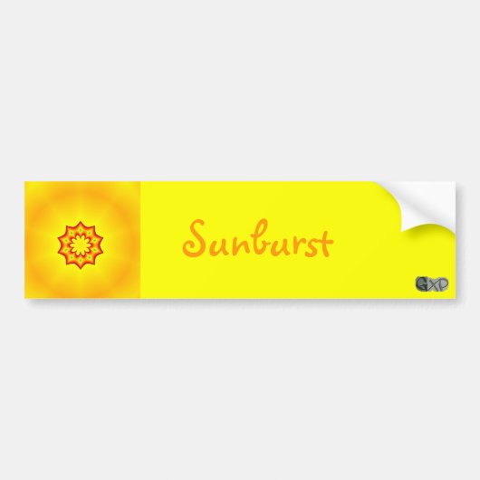 Zonnebarstende Bumperstickers (Voorkant)