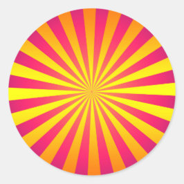 Zonnebarstse Sticker met kramp en trilling