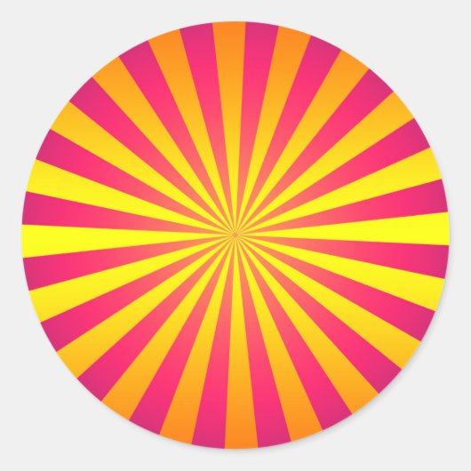 Zonnebarstse Sticker met kramp en trilling (Voorkant)