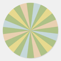Zonnebarstse Sticker uit de midden van de eeuw:  R