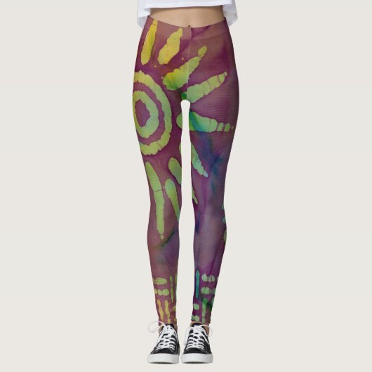 Zonnebatik Leggings (Voorkant)