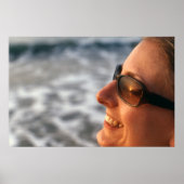 Zonnebeelden in zonnebrillen in Gambia Poster (Voorkant)