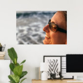 Zonnebeelden in zonnebrillen in Gambia Poster (Thuiskantoor)