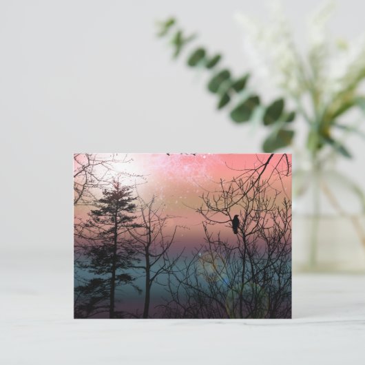 Zonnebestendig Gothisch landschap Fantasy Briefkaart (Staand voorkant)