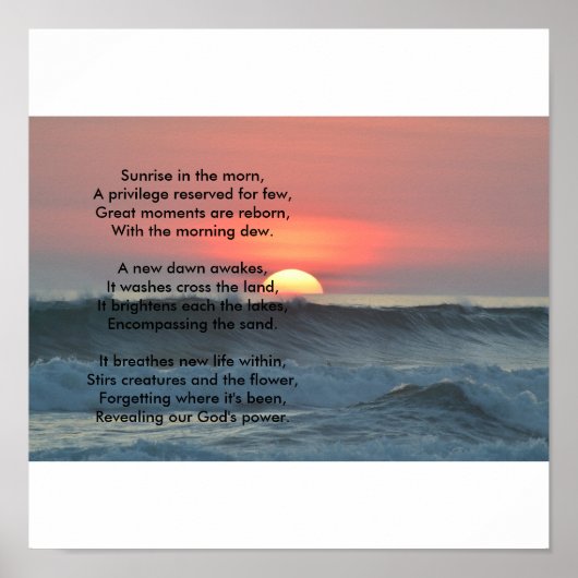 Zonnebestrijding poster (Voorkant)