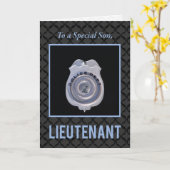 Zonnebevorderende actie voor luitenant in de polit kaart (Gele Bloem)