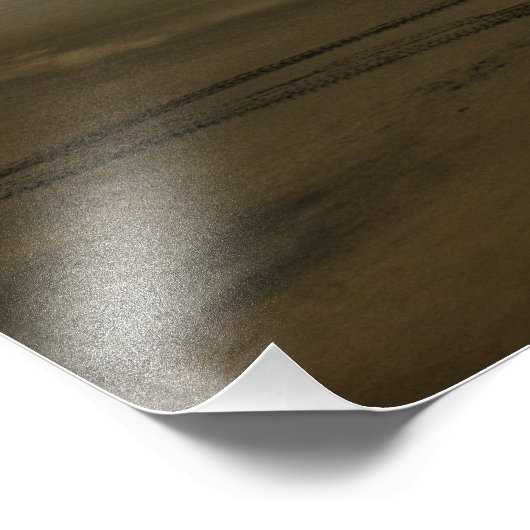 Zonnebewolkt Strandkleur Frankrijk Mont-Saint-Mich Foto Afdruk (Hoek)