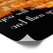 zonnebijbelverdraaiing Joshua 1:8 Poster (Hoek)