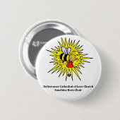 Zonnebijen: Kinderkoor Ronde Button 5,7 Cm (Voorkant /achterkant)