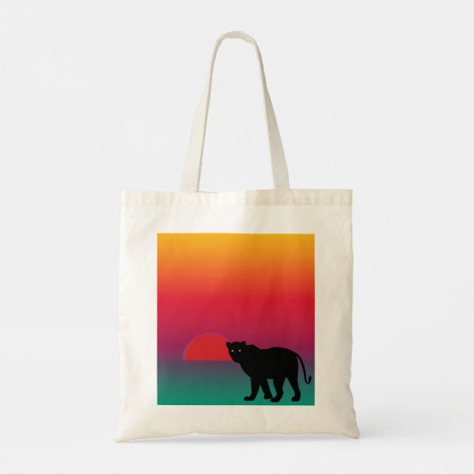 Zonnebladige luipaard in Afrika Tote Bag (Achterkant)