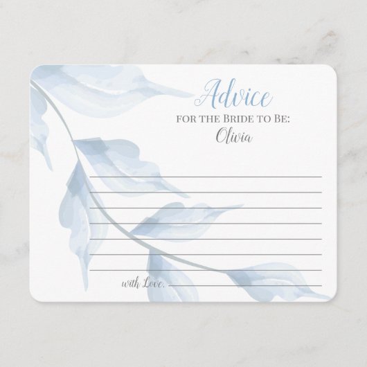 Zonneblauw advies voor de bruid (Voorkant)