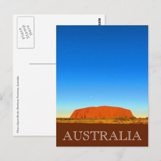 zonneblauw briefkaart (Voorkant / Achterkant)