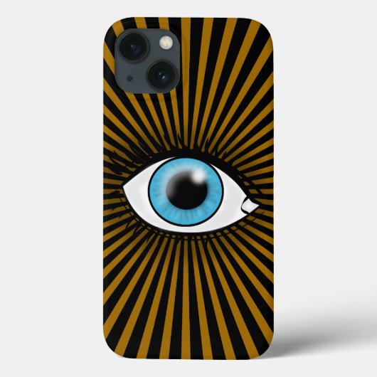 Zonneblauw Oog Case-Mate iPhone Case (Achterkant)