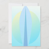 Zonneblauw vrijgezellenfeesten strand kaart (Achterkant)