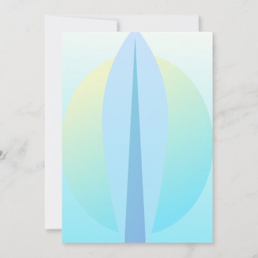 Zonneblauw vrijgezellenfeesten strand kaart (Achterkant)