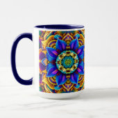 Zonneblauwe Mandala Mok (Links)