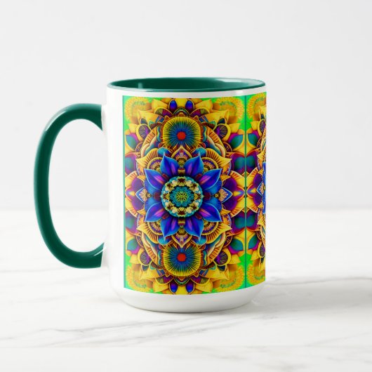 Zonneblauwe Mandala Mok (Links)