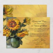 Zonnebloedig Jubileum Kaart (Voorkant / Achterkant)