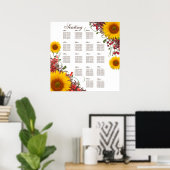 Zonnebloedige gordel | 35 x 35 inch. Grootte Poster (Thuiskantoor)