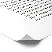 Zonnebloedige zweetvaartkaart Blauwe Floral Poster (Hoek)