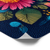 Zonnebloei - Folk Art Solarpunk Poster (Hoek)