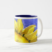 Zonnebloem 05 Waterverf Mok schilderen (Voorkant rechts)