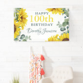 Zonnebloem 100e verjaardagsfeest spandoek (Insitu)