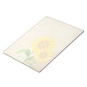 Zonnebloem - 11 x 8,5 inch Notitieblok voor 40 vel (Schuin)