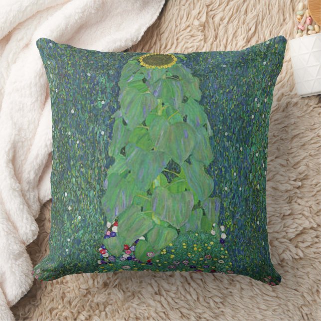 zonnebloem-1907-gustav-klimt kussen (Deken)