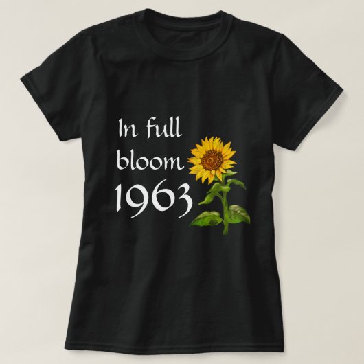 Zonnebloem 1963 t-shirt (Design voorkant)