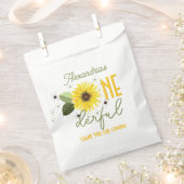 Zonnebloem 1e verjaardag bedankzakje (Geknipt)
