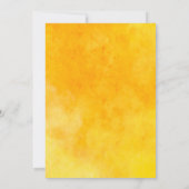 Zonnebloem 1e verjaardag Uitnodiging voor een meis (Achterkant)