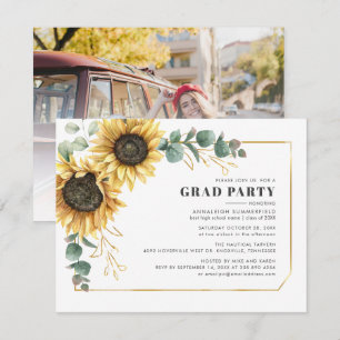 Zonnebloem 2024 Graduation Party Bloemen Foto Afst Kaart