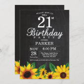 Zonnebloem 21e uitnodiging op zondag (Voorkant / Achterkant)