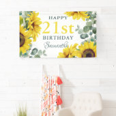 Zonnebloem 21ste verjaardagsfeest spandoek (Insitu)