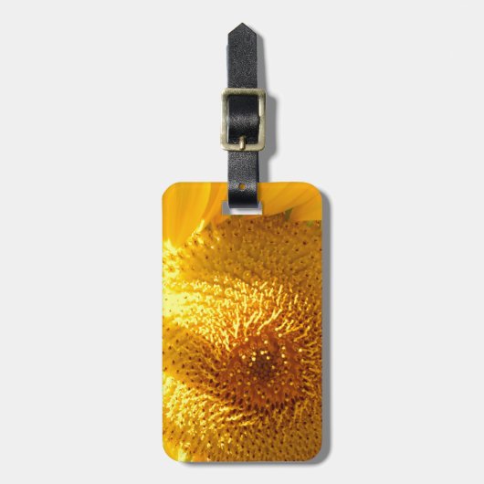 Zonnebloem 2 bagagelabel (Voorkant verticaal)