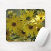 Zonnebloem 2 Mousepad Muismat (Met muis)